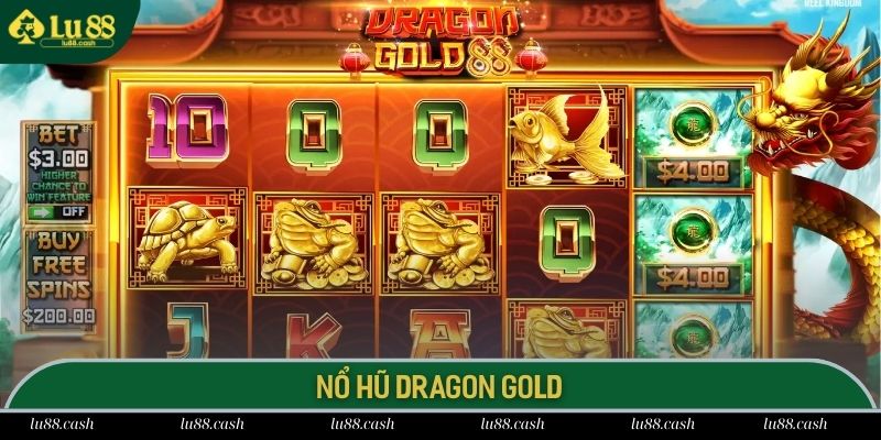 Siêu phẩm slots game Dragon Gold tại nhà cái LU88 cực hot