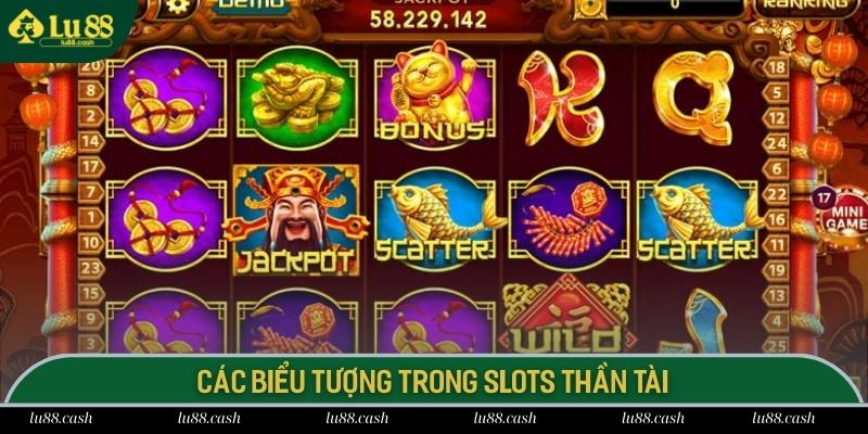 Nổ Hũ Thần Tài Lu88 Cơ Hội Trúng Thưởng Jackpot 1000 Tỷ Công dụng những biểu tượng độc đáo trong game slots thần tài